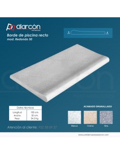 Borde de Piscina Recto Mod....