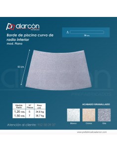 Borde de Piscina Curvo de...