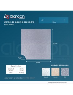 Borde de Piscina Escuadra...