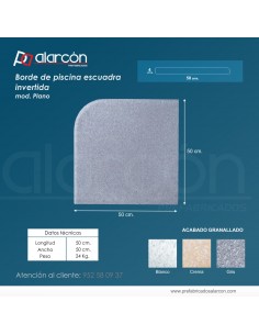 Borde de Piscina Escuadra...