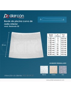 BORDE DE PISCINA CURVO...