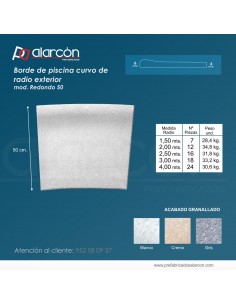 Borde de Piscina Curvo de...