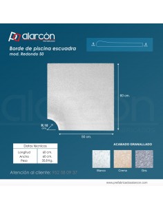 Borde de Piscina Escuadra...