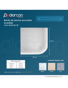 Borde de Piscina Escuadra...