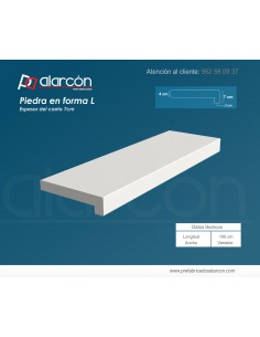 PIEDRA L ESPESOR DE CANTO 7...