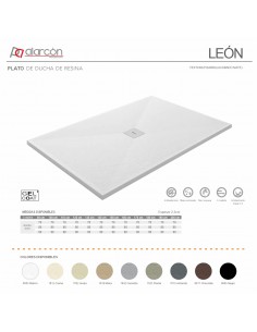 Plato de Ducha de Resina LEÓN