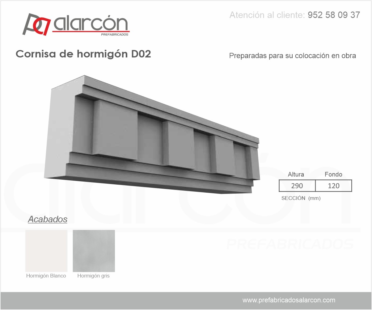 CORNISA DE HORMIGÓN D02