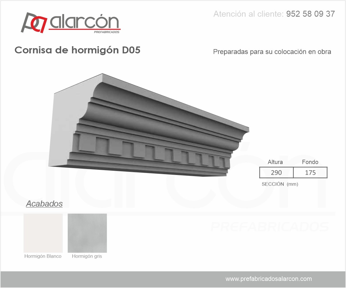 CORNISA DE HORMIGÓN D05