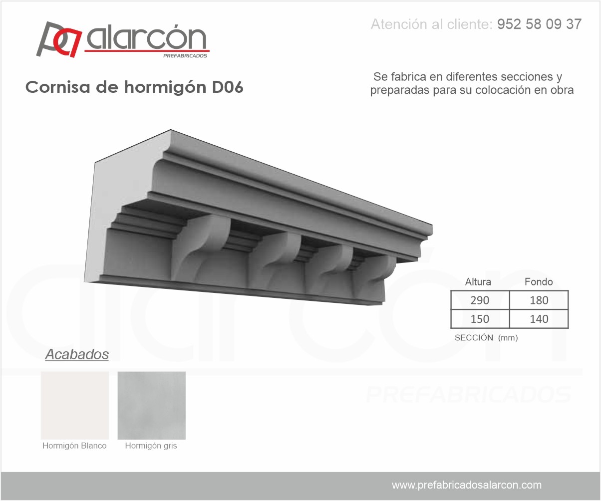 CORNISA DE HORMIGÓN D06
