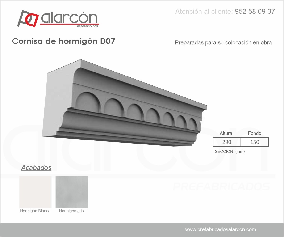 CORNISA DE HORMIGÓN D07