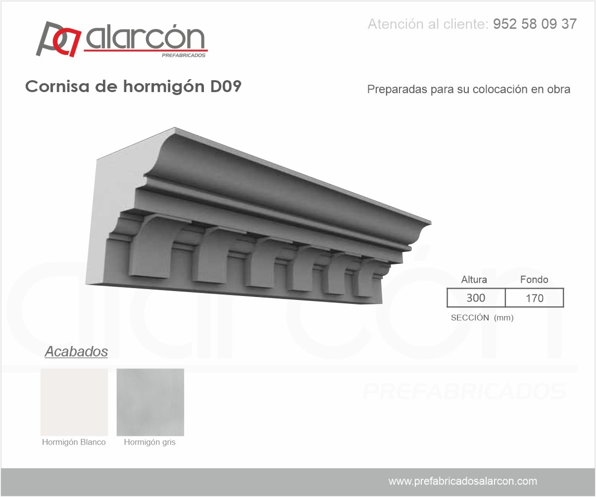 CORNISA DE HORMIGÓN D09