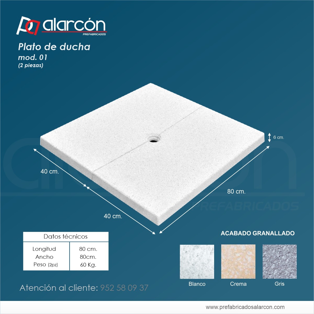 Plato de Ducha Mod. 01 (2 piezas)