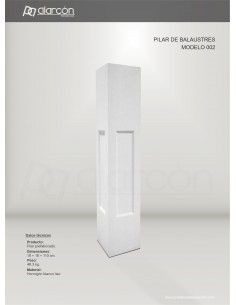 PILAR MOD.002 - 18x18cm.