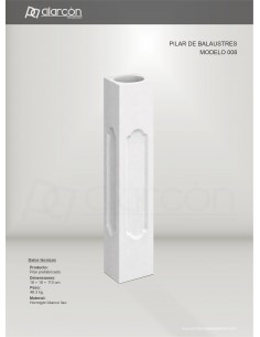 PILAR MOD.008 - 18x18cm.