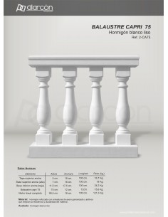 Ml. Balaustre Capri 75cm.