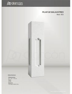 Pilar para Balaustres Mod. 003